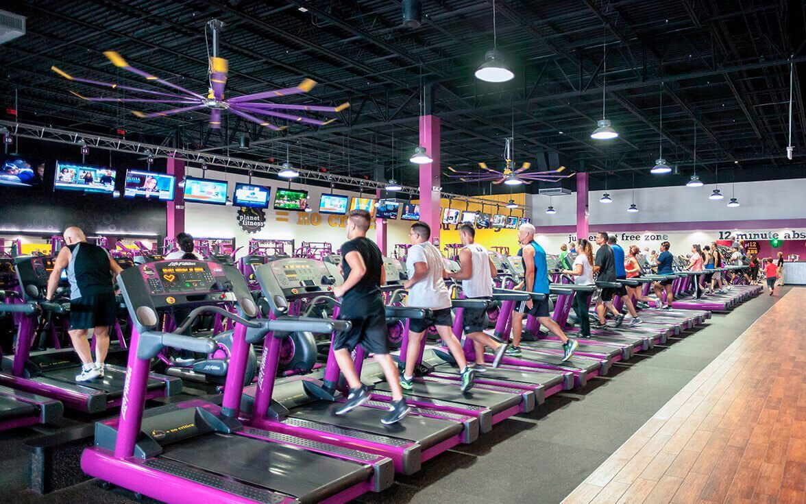 Gym cardio floor as recorded